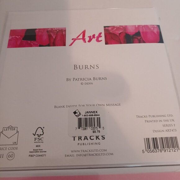 Tracks Publishing NEW Greeting Cards Lot of 5 Flowers Bunnies In original Packag - Picture 10 of 13